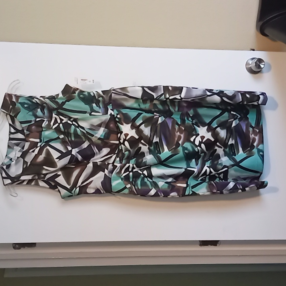 Dress multy color in Jade color